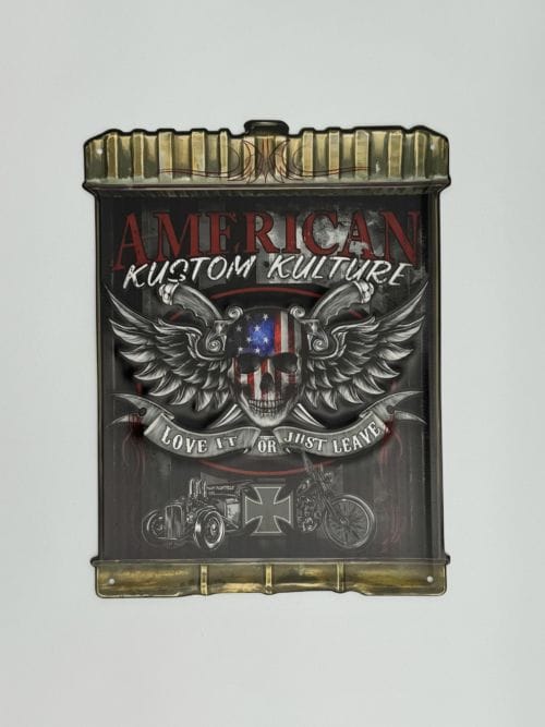 Plaque métal American Kuston Kulture
