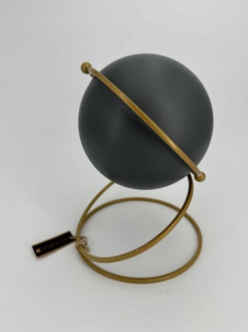 Globe terrestre en PVC noir