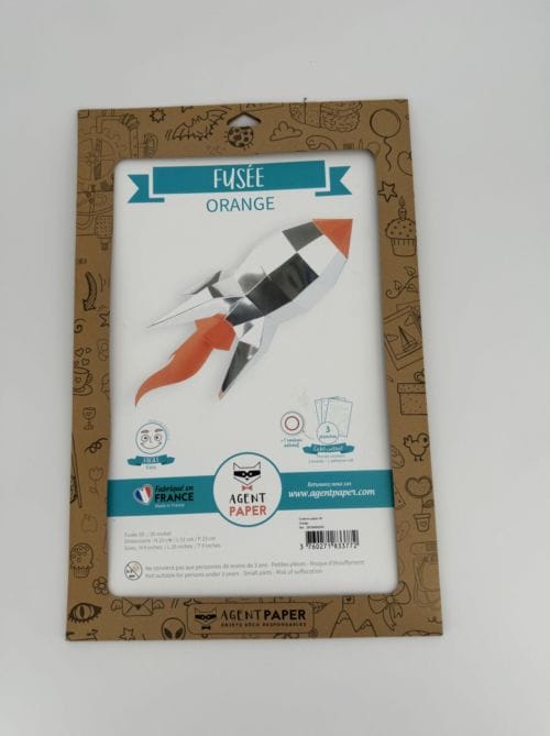 Fusée en Papier 3D - Agent Paper