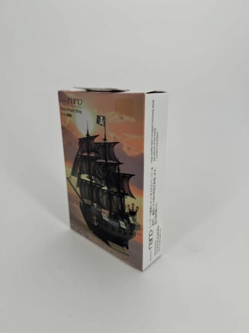 Black Pirate Ship PN-124 - Paper Nano