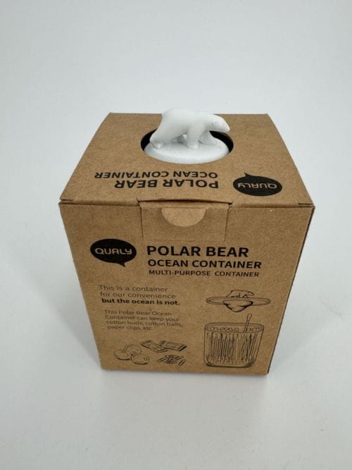 Boîte de conservation de Cotons Tiges Ours Polaire