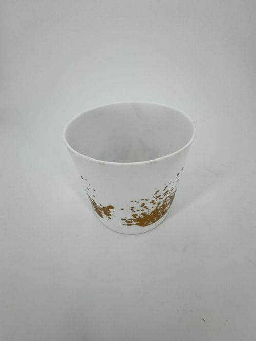 Soliflore Porcelaine et Doré - Korb