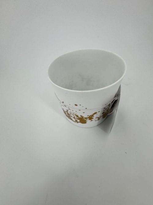 Soliflore Porcelaine et Doré - Korb