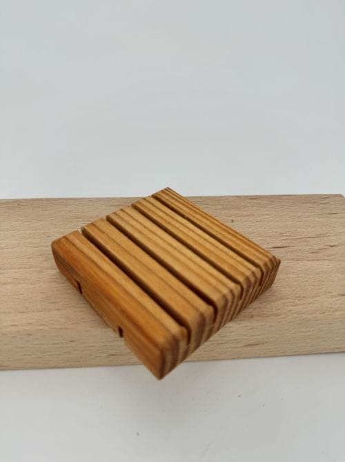 Porte savon bois 6,5 x 7
