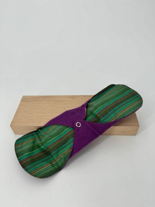 Serviette hygiénique jour - Coton Bio lavable - Pachamamaï - Violette