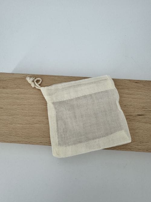 Sachets de thé réutilisables en coton bio