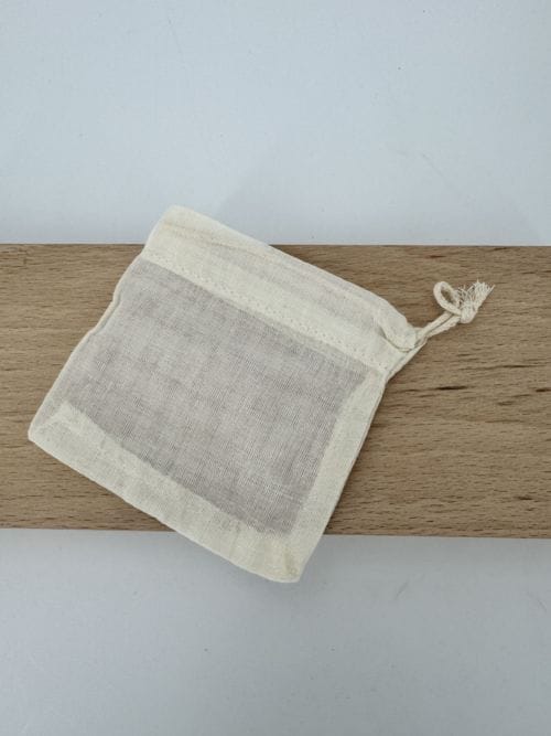 Sachets de thé réutilisables en coton bio