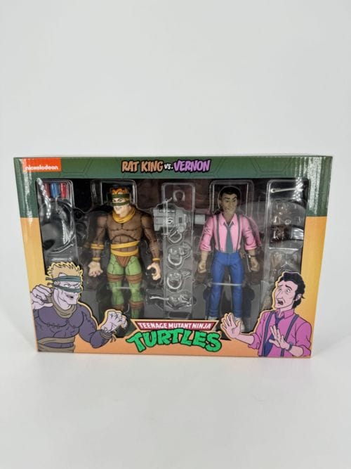 Teenage Mutant Ninja Turtles - Rat King & Vernon - pack 2 figurines Les Tortues ninja - Neca