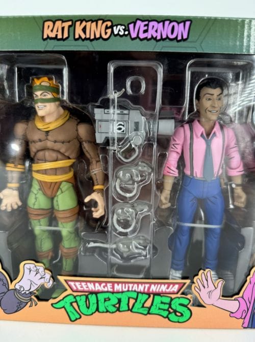 Teenage Mutant Ninja Turtles - Rat King & Vernon - pack 2 figurines Les Tortues ninja - Neca