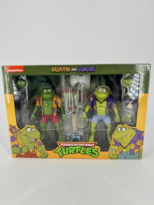 Teenage Mutant Ninja Turtles - GENGHIS & RASPUTIN FROG - pack 2 figurines Les Tortues ninja - NECA