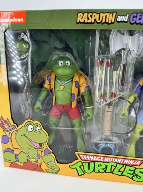 Teenage Mutant Ninja Turtles - GENGHIS & RASPUTIN FROG - pack 2 figurines Les Tortues ninja - NECA