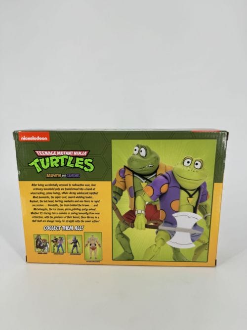 Teenage Mutant Ninja Turtles - GENGHIS & RASPUTIN FROG - pack 2 figurines Les Tortues ninja - NECA