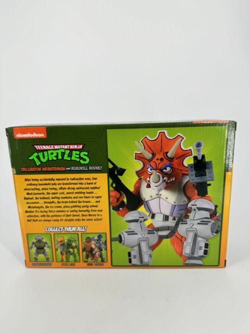 Teenage Mutant Ninja Turtles - Triceratron Infantry and Rodney Roadkill - pack 2 figurines Les Tortues ninja - NECA