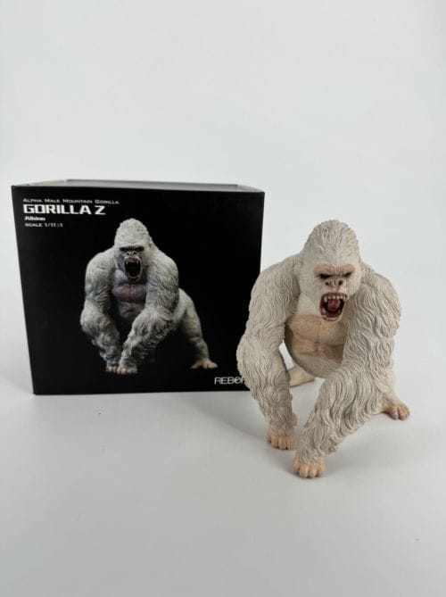 Gorille albinos - REBOR 1:11±1 Alpha Male Mountain Gorilla Gorilla Z ALBINO BLANC