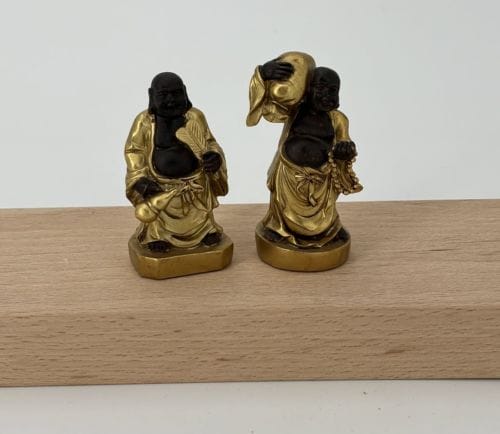 Duo de Statuettes Bouddha 8 cm