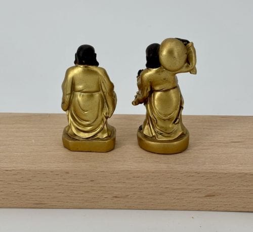 Duo de Statuettes Bouddha 8 cm