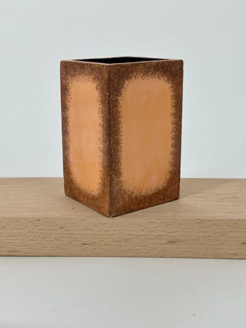 Pot à crayon en bois Rose - OM - 11 cm