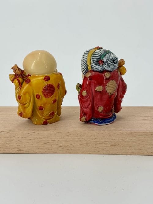 Sages chinois dieu Sau Shou 10cm en résine Santé et longévité Immortalité