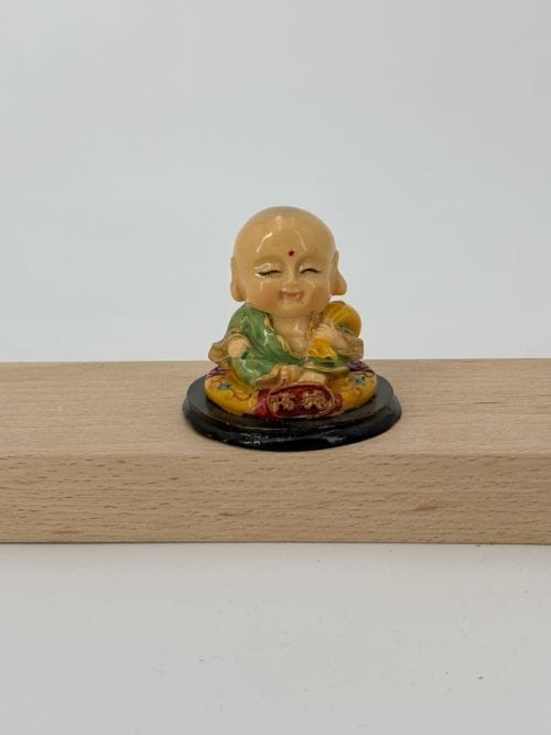 Bouddha Bronze Humilité - 7 cm - Résine