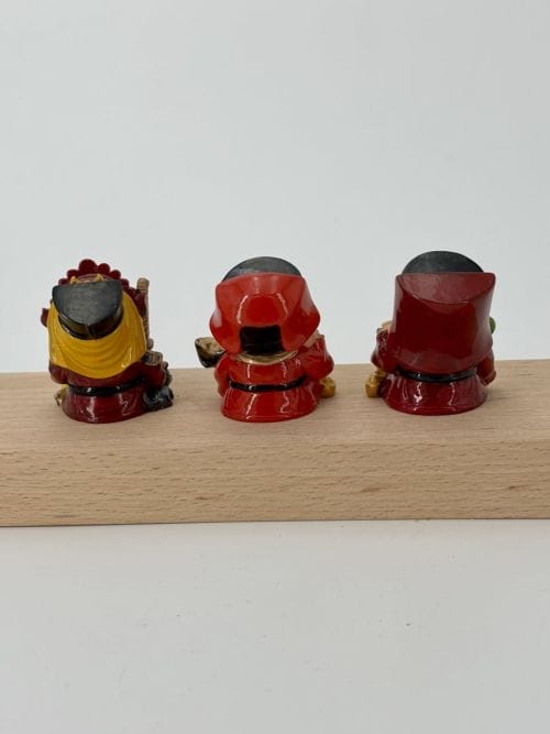 Trio de Figurines Traditionnelles Chinoises - 7 cm