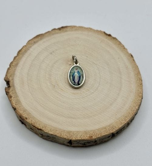 Médaille Ovale en Résine - Vierge Miraculeuse