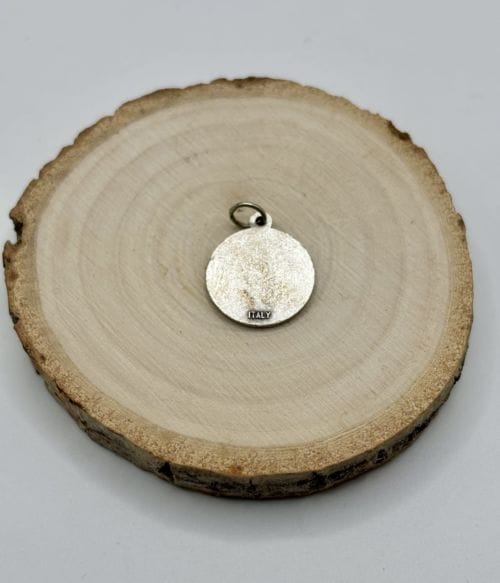 Médaille Ange émaillé bleu