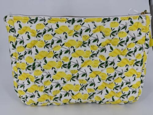Housse Ordinateur INDIE 100% Coton - "La Vie est Belle" - Couleur Citron