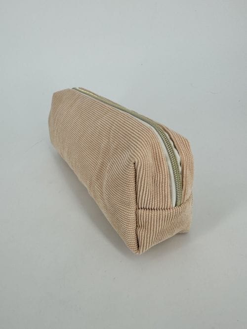 Trousse en Tissu Rose poudré