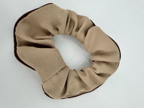 Chouchou Marron Clair - Liseret Marron Foncé