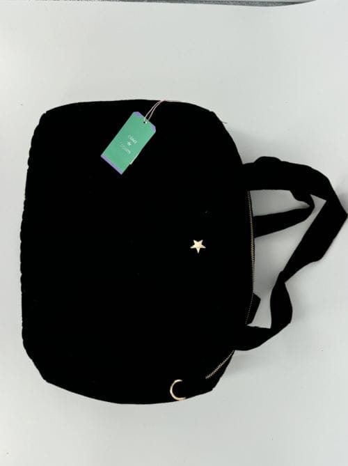 Sac Polochon / bowling Ciao Boum Stella Coton Couleur Noire