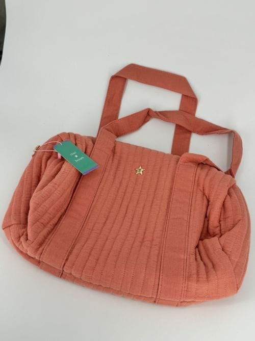 Sac Polochon / bowling Ciao Boum Stella Coton Couleur Pêche