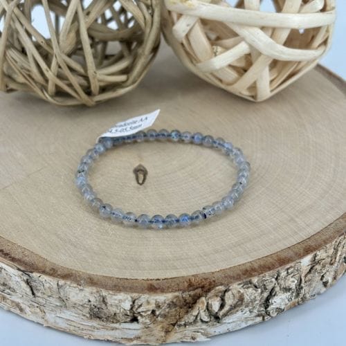 Bracelet boule 04mm labradorite AA (04.5-05.5mm)