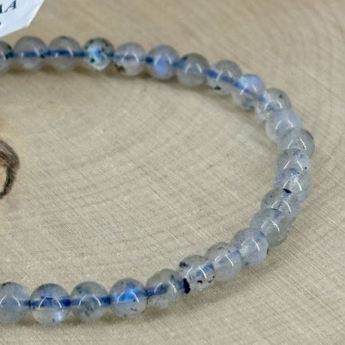 Bracelet boule 04mm labradorite AA (04.5-05.5mm)