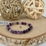 Bracelet boule 08mm fluorine violette AB