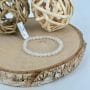 Bracelet boule 06mm agate blanche A