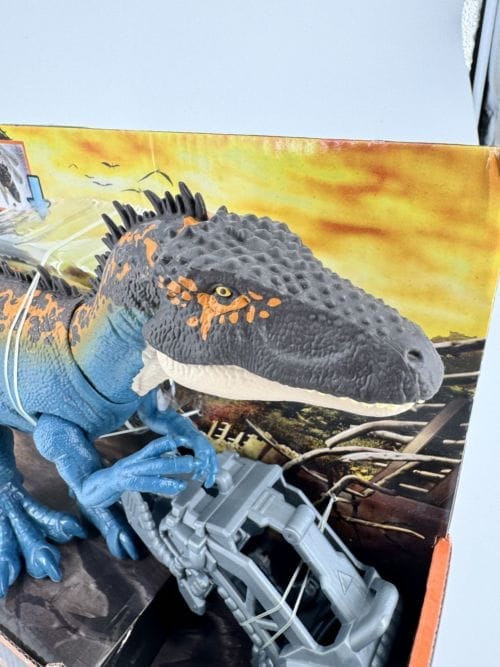 Jurassic World Dino Escape - Carcharodontosaurus bleu - Mega Destroyers - Mattel