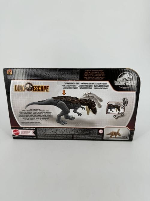 Jurassic World Dino Escape - Carcharodontosaurus bleu - Mega Destroyers - Mattel