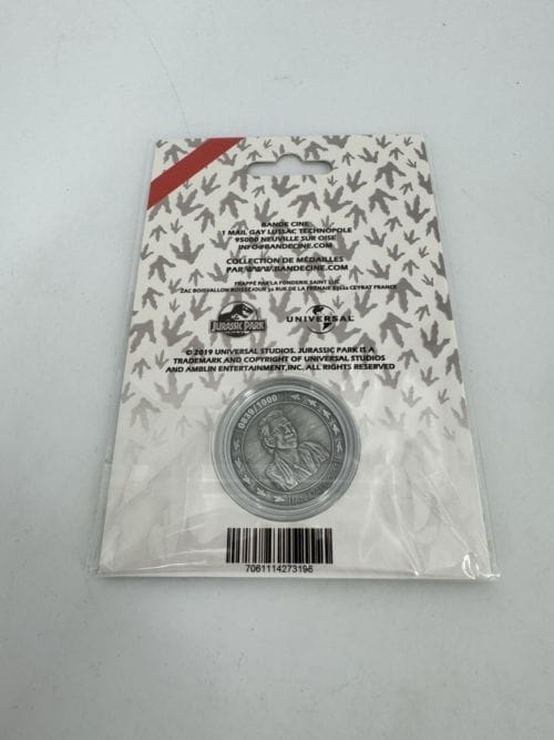Jurassic Park Médaille de collection Ian Malcolm Silver - Limitée 1000 exemplaires