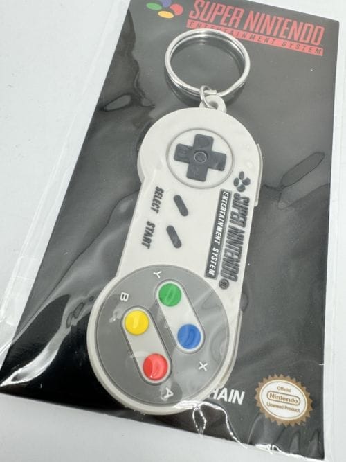 Nintendo porte-clés caoutchouc SNES Controller 6 cm