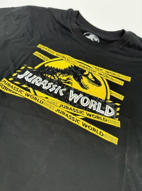 T-shirt Jurassic Park Danger Yellow Band