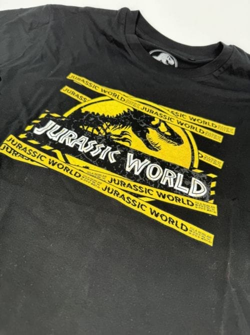 T-shirt Jurassic Park Danger Yellow Band