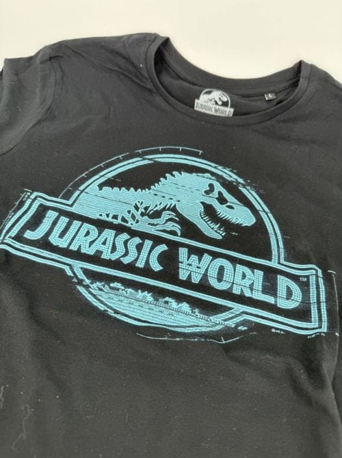 T-shirt logo bleu de Jurassic World - Taille L