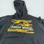Sweat-shirt Jurassic World noir avec bande jaune Danger