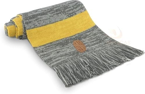 Fantastic Beasts - Animaux fantastiques - Echarpe jaune et grise de Norbert Dragonneau - Cinereplicas 100% Poly-acrylique