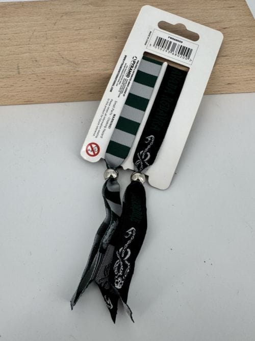 Harry Potter - Bracelets noir et vert Dark Mark et Serpentard