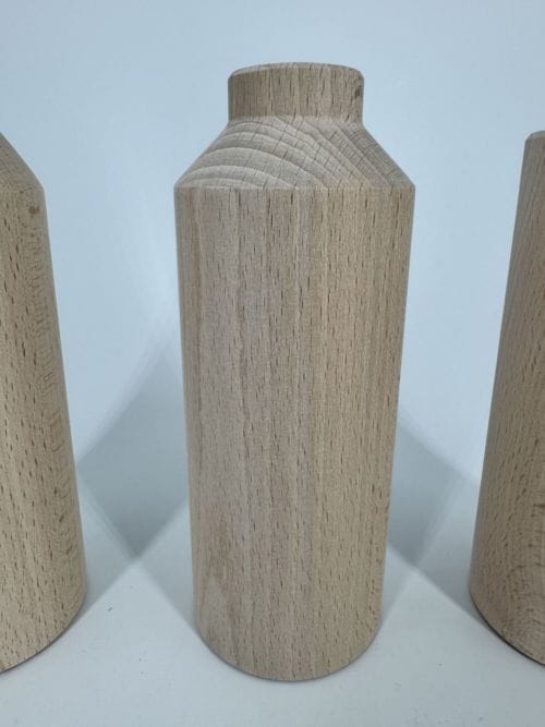 Trio de vases teintés noyer An So (Grand Modèle)