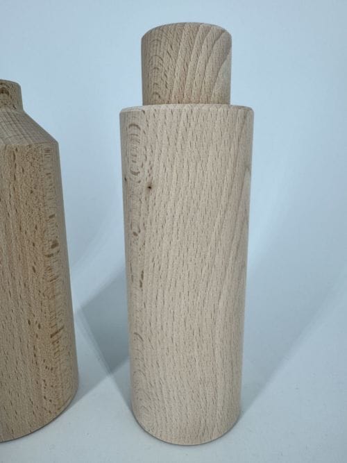 Trio de vases teintés noyer An So (Grand Modèle)