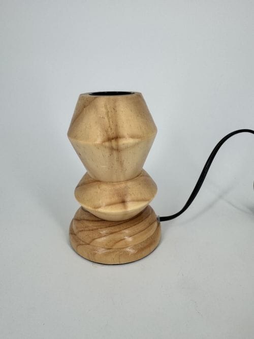 Lampe base Diabolo bois