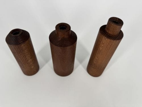 Trio de soliflores teintés noyer (petit modèle)