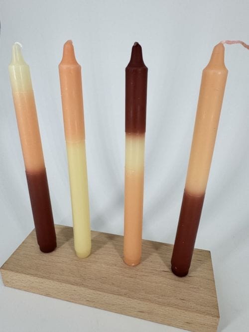 Set de 4 bougies multicolores - Opjet
